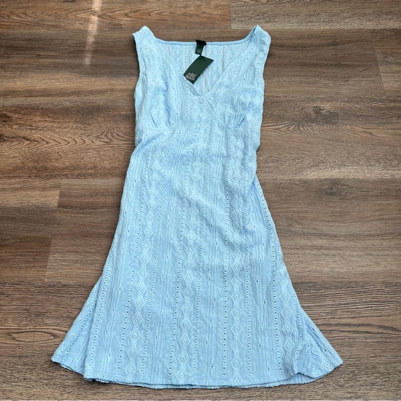 NWT Women's Mini Dress - Wild Fable Chambray Blue Small - Picture 2 of 8